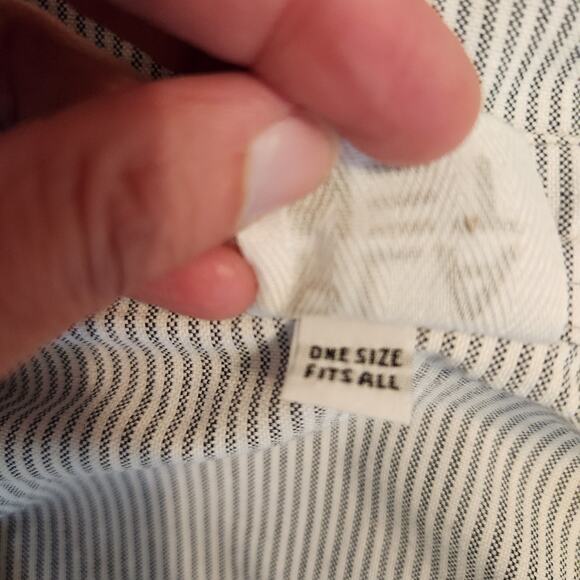 FLAW Planet by Lauren G Shirt One Size Womens Oversized Stripe Lagenlook Top - Picture 12 of 16